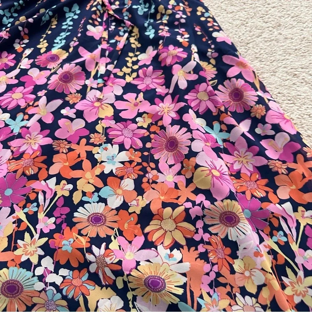 Maggy London Skylar Maxi Dress Women’s Chiffon Halter Neckline‎ Gradient Size 4 - Picture 16 of 16